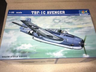 1/32 Scale Trumpeter Tbf - 1c Avenger Plastic Model Kit