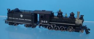 Tg Hon3 Brass Precision Scale D&rgw C - 19 2 - 8 - 0 Steam Locomotive 346 Fp
