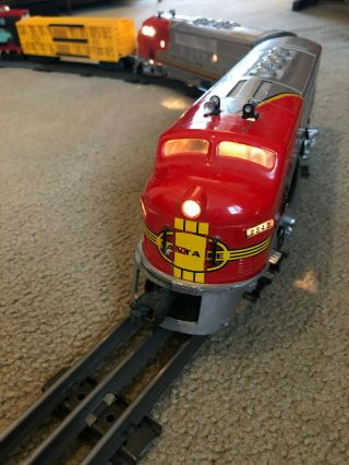 Vintage Lionel Postwar Santa Fe Train Set W/track & Transformer