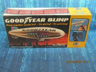 Revell Large Box Goodyear Blimp Light Up Snap Kit Factory