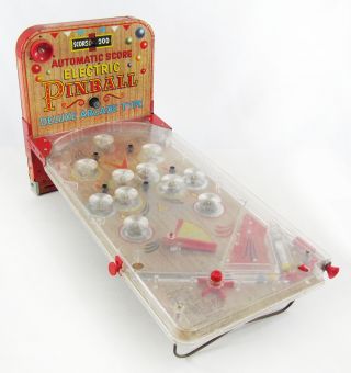 Vintage Marx Automatic Score Electric Pinball Deluxe Arcade Type