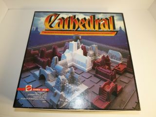 Cathedral Strategic Battle Medieval City Board Game Mattel 1986 100 Complete