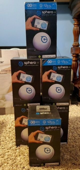 Sphero 2.  0 App - Enabled Robotic Ball - Brookstone - Box,  Ramps,  Stand & Charger 2
