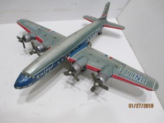 United Airlines Dc - 7 Mainliner Friction With Turing Props Japan Con