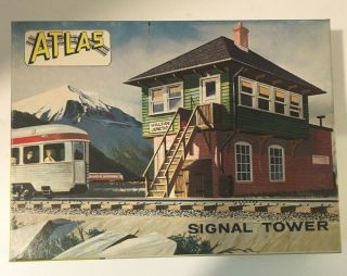 Vintage 1962 Atlas Ho 1:87 Model Railroad Kit 704 - 129 Signal Tower