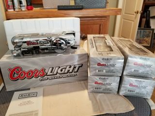 Mth Trains,  30 - 1433 - 1 Coors Lite Silver Bullet Train Set W/ Extra Four Cars,  Ex