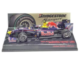 Minichamps 1:43 Red Bull Racing Renault Rb5 S.  Vettel Bridgestone Edition
