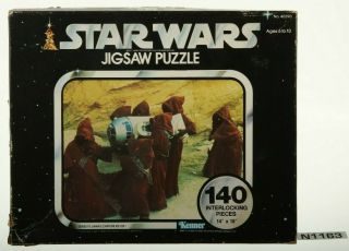 1977 1978 Star Wars Jigsaw Puzzle Series Iv Jawas Capture R2 - D2 Complete 40390