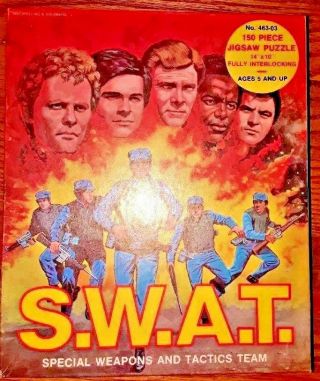 Swat Tv Show 1975 150 Piece Jigsaw Puzzle Robert Urich H - G Toys Forrest Complete