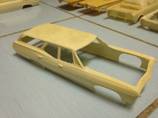 1968 Chevrolet Station Wagon Resin Cast 1/25th Scale Model Car Body