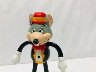 Chuck E Cheese Figure Show Biz Pizza Mouse 1992 Bendable Figure,  5.  5 Inches Tall 2