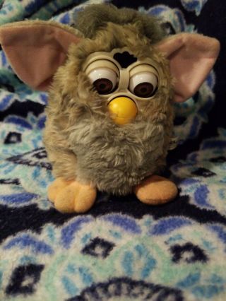 Vintage Furby Grey 1998 Tiger Electronics Model 70 - 800.  And.