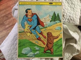 Vintage Whitman Superboy Frame Tray Jigsaw Puzzle 1968