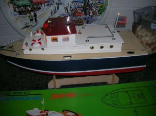 Toy Wood Boat Battery Operated Boat Ito Vintage Wooden Boat Cabin Cruiser Boat