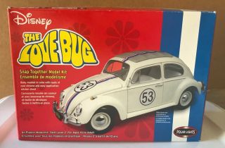Herbie The Love Bug By Polar Lights Disney Vw Bug Complete Open Box Volkswagen