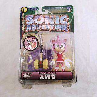 Amy Rose (sega,  2000) Sonic Adventure S2 Action Figure,  Nametag Reversed,  Nip