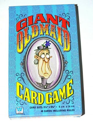 Vintage Giant Old Maid Card Game Whitman Western Publishing 1978 Complete