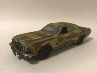 1/43 1973 Ford Gran Torino Custom Rusty Barn Find Diecast Junker Rust Greenlight