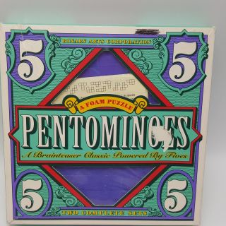 Pentominoes Foam Puzzle Game Brainteaser Binary Arts Vintage 1993 Usa