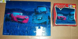 2 Disney Pixar Cars 24 Piece Puzzles,  Ages 3 - 7,  10 " X 13 " Each Puzzle