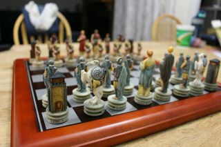 Chessman Battle Of Troy Chess Set,  Board