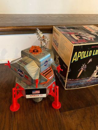 Daishin Tin B/o Apollo - Ii American Eagle Lunar Module 100 W/box Vintage