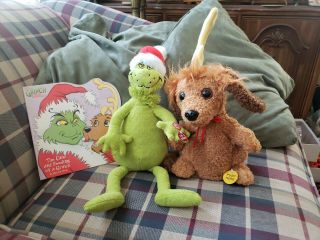 Singing Hallmark Grinch And Max Dr Suess Christmas & Book
