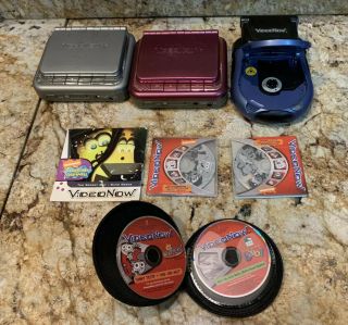 Videonow Xp Interactive Pvd Video Game System Large Screen Grey,  Ruby,  Blue,  Games