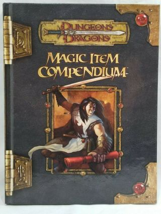 D&d Dungeons & Dragons Magic Item Compendium Book Hard Cover