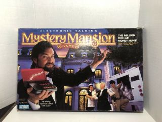 1995 Electronic Talking Mystery Mansion Game Parker Brothers 100 Complete