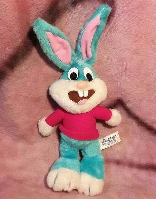Tiny Toon Adventures Buster Bunny Plush - Tiny Toons 1990 Ace Novelty (vintage)