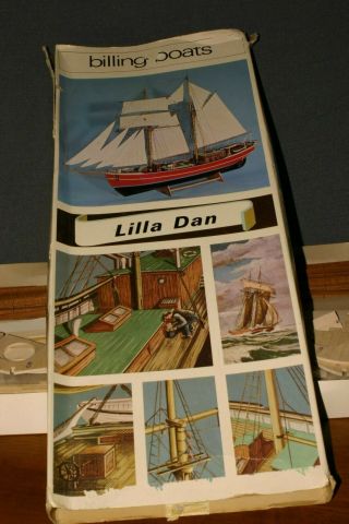 Lilla Dan J/l Ship Model Mr 412 Denmark Billings Boats 1960 