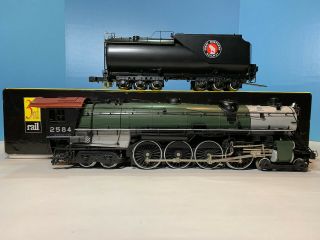 Sunset,  3rd Rail,  Brass,  S2,  4 - 8 - 4,  2584 Great Northern Steam Locomotive & Tender 3
