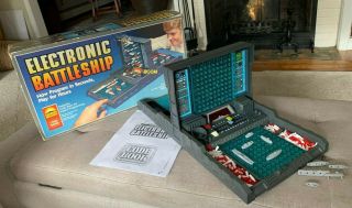 Vintage Milton Bradley Electronic Battleship Game1982 100 Complete