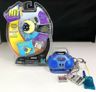 2003 Tiger Hit Clips Deluxe Sun Personal Player W/ Ear Bud In Pack W/boombox