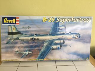 Revell - Monogram 1:48 B - 29 Superfortress.  Open Box With Kit Bags.