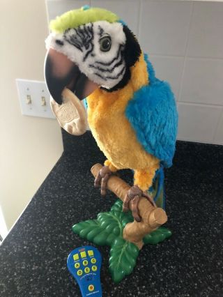 Hasbro Furreal Friends Squawkers Mccaw Parrot Interactive Talking Bird Complete