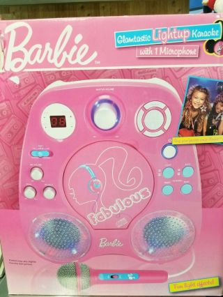 Barbie Glamtastic Karaoke Machine With Disney Frozen Sing Along Cd