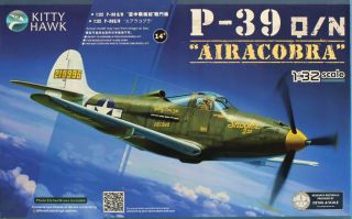 Kitty Hawk 1:32 P - 39 Q/n Airacobra Plastic Aircraft Model Kit Kh32013u