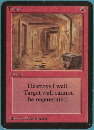 Tunnel Alpha Heavily Pld Red Uncommon Magic Gathering Card (id 52463) Abugames