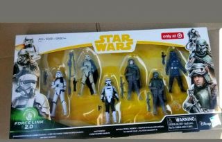 Star Wars Force Link 2.  0 Set Of 6 - 3.  75 Action Figures Target Exclusive