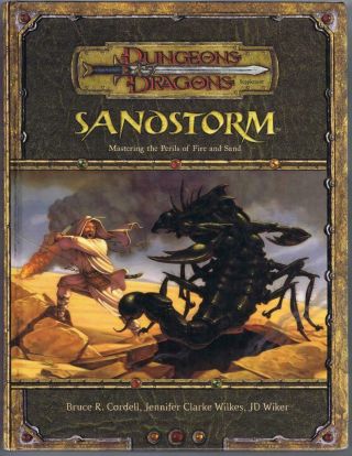 Sandstorm (dungeons & Dragons 3.  5 Sourcebook D20 2005 Wotc)