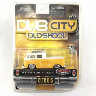 Jada Dub City Old Skool 1963 63 Vw Bus Pickup Volkswagen Pick Up Die Cast 1/64