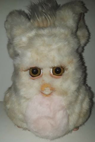 2005 Emototronic Furby Doll Figure Cream Tan Pink Brown Eyes 59294 Emoto - Tronic