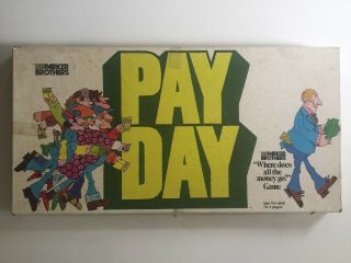 Vintage Payday Board Game Parker Brothers Toltoys 1975 Collectable Pay Day