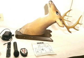 Buck Singing Talking Animated Gemmy Deer Head EUC CHRISTMAS Hunting Cabin Toy 3