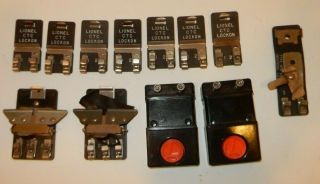 Vintage Lionel Track Parts Universal Utc & Ctc Lockons,  154c Connectors,  More I