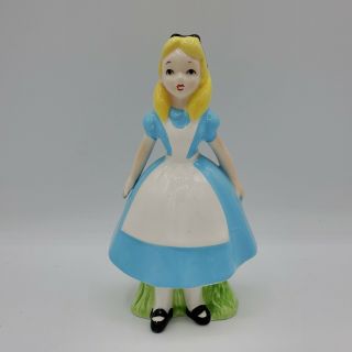 Vintage Walt Disney Productions Japan Alice In Wonderland Ceramic 6 " Figurine