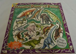 15 Piece 12 X 12 Magnetic Dinosaur Puzzle From The Orb Factory