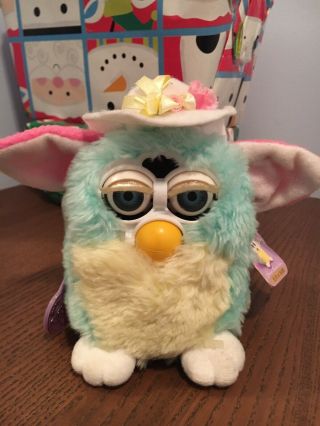 Spring Furby Special Limited Edition Easter Hat Year 2000